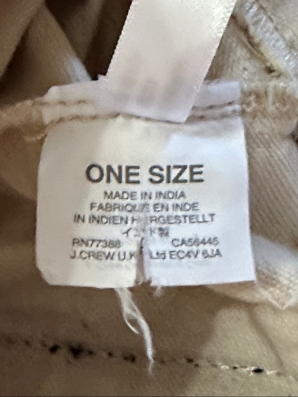 🌺 J. Crew Cream Canvas Tote with Navy Details - Picture 5 of 8